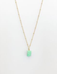 This Chrysoprase Necklace is the perfect gift for that special someone in your life. The beautiful green stone is said to promote positive energy and bring good luck, making it the perfect accessory for any occasion. Don't miss out on this must-have piece! Gorgeous, genuine Chrysoprase pendant necklace. The Chrysoprase pendant has the most stunning vivid shades of deep aqua green which creates a nice contrast to the rich brown color of the matrix, all sides have beautiful colors.

Spiritual prot Jade Jewelry With Natural Stones For Meditation, Holistic Jade Jewelry For Meditation, Jade Gemstone Beads Jewelry For Meditation, Spiritual Rectangular Jade Jewelry, Turquoise Chalcedony Gemstone Necklace, Jade Gemstone Necklace As Gift, Jade Gemstone Necklace Gift, Jade Gemstone Necklace Ideal For Gifts, Green Natural Stones Crystal Necklace For Spiritual Use