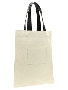 'Flat Shopper' canvas shopping bag with leather handles, logo printGender: WomenColor: MulticolorMade in: ITProduct ID: J07WC0023P4917280*Import tax/duty will be calculated at checkout (If applicable) Designer Canvas Bag With Top Carry Handle For Errands, Designer Canvas Bag With Double Handle For Errands, Designer Canvas Tote Bag For Errands, Designer Tote Canvas Bag For Errands, Designer Double Handle Canvas Bag For Errands, Designer Canvas Bag With Double Handle For Daily Use, Designer Cotton Rectangular Bag, Designer Canvas Tote Bag With Removable Pouch, Designer Canvas Tote Bag For Shopping