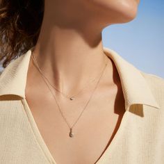 Fall in love with the modern romance of this bezel-set pear lab grown diamond pendant, a perfect symbol of enduring love and style. 14K Solid Gold 16" + 2" extension Charm Size 3.8x5.6mm Cable Chain 0.7mm thickness Lab-Grown Diamond Size 2.5x4mm Total Carat Weight 0.1ct Luxury Minimalist Necklace With Bezel Setting, Diamond Icon, Fine Gold Jewelry, Jewelry Post, Midnight Sun, Modern Romance, Jewelry Lookbook, Long Pendant, Single Earring