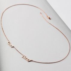 "This dainty and unique necklace can be customized with kids' names, making it a perfect gift for your mom on any special occasion of the year. ► CURSIVE MOTHER NECKLACE * Material: High Quality Solid 925 Sterling Silver * Finishing: Silver, Gold or Rose Gold. * Word limits: up to 12 characters/each name for best visibility. * All of our jewelry are handmade from scratch and packaged with care in our workshop ► HOW TO ORDER & ADD PERSONALIZATION - Select color, number of names and chain leng Personalized Rose Gold Name Necklace, Adjustable Name Necklace For Gift, Personalized Name Necklace For Christmas Anniversary, Dainty Personalized Necklaces For Christmas, Christmas Nameplate Necklace With Name, Christmas Name Necklace For Birthday Gift, Dainty Personalized Christmas Necklaces, Custom Name Necklace For Christmas, Customizable Name Necklace For Christmas Anniversary