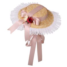 PRICES MAY VARY. Main material is straw 进口 Flat straw hats, hat's shape adjustable One size fit most girls and womens Ribbons closure or hair clip closure, lace brim, flowers bowknot ribbon deco Tea party hats for girls, women's tea hat, victorian hats for women, victorian sun bonnet, girls straw hat, holiday hat, summer beach straw hats Perfect for tea party, party cosplay, victorian costume,beach party, garden parties, halloween cosplay costume Victorian Party, Victorian Tea Party, Tea Hats, Lace Bonnet, Womens Tea, Victorian Hats, Holiday Hats, Victorian Costume, Tea Party Hats