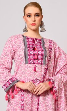 Introducing our LIMITED EDITION exquisite 3 Pc suit sets with block print and tassel detailing. Crafted with precision and designed for the modern woman who appreciates the beauty of traditional craftsmanship, these suit sets are a must-have addition to your wardrobe.The prints are thoughtfully arranged to create a harmonious and visually pleasing composition. Adding a playful and bohemian touch to the suit sets are the exquisite tassel details. These handcrafted tassels adorn the Front Yoke and Transitional Cotton Palazzo Set With Long Sleeves, Traditional Palazzo Set With Printed Border For Eid, Traditional Eid Palazzo Set With Printed Border, Cotton Palazzo Set With Printed Border For Diwali, Cotton Palazzo Set With Printed Border For Festivals, Diwali Cotton Palazzo Set With Printed Border, Eid Palazzo Set With Straight Kurta And Printed Border, Diwali Anarkali Set With Tassels And Straight Kurta, Diwali Anarkali Set With Straight Kurta And Tassels