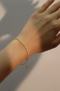 18K Gold Vermeil Diamond Chain Bracelet Gold Diamond Chain, Diamond Chain Bracelet, Saving Grace, Saved By Grace, Diamond Chain, Sparkle And Shine, Real Gold, Gold Vermeil, Chain Bracelet