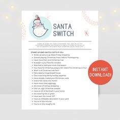 the santa switch is an easy and fun christmas activity for kids to learn how to use it