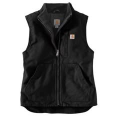 The Carhartt Women's Washed Duck Lined Mock Neck Vest is made with fleece-lined canvas and helps take the bite out of cold weather. Legendary Carhartt durability holds up to work, farm, and ranch wear, while a soft sherpa fleece lining offers everyday comfort. The multiple pockets on this mock neck vest give you plenty of storage options. The vest is lined with Carhartt's signature heavyweight cotton duck, and is sure to keep you warm!  12 oz., 100% cotton sandstone duck material  Sherpa lining Canvas Vest, Carhartt Vest, Womens Sherpa, Weighted Vest, Collar Vest, Western Wear Outfits, Western Style Outfits, Carhartt Womens, Carhartt Women