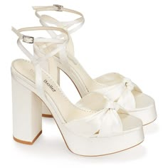 SERAFINA Bella Belle Shoes, Belle Shoes, Freetime Activities, Ivory Heels, Perfect Wedding Shoes, Dr Shoes, Cute Shoes Heels, Bridal Sandals, Bridal Heels