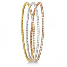 Stackable Diamond Bangle Eternity Bracelet 14k White Gold (1.25ct) Eternity Bracelet, Stack Bracelet, Stackable Bangles, Jewelry Showcases, Bracelets Gold Diamond, Fine Jewelry Bracelets, Diamond Bangle, Tennis Bracelet Diamond, Gorgeous Bracelet