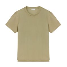 Lounge around or hit the town with our versatile Basic Short Sleeved T-Shirt, our take on a timeless classic with the perfect balance of polish and ease. Details Materials & Care Shipping & Returns • Short-sleeved, crewneck, finely woven for a smooth texture and durability. Size M is 28.9" in length.• A wardrobe staple equally perfect on its own or worn as an undershirt.• Made from 100% top-quality cotton: lightweight, soft, and breathable. • Material: 100% cotton.• Care instructions: Hand or ma Classic Crew Neck T-shirt For Everyday, Classic Everyday T-shirt, Classic Solid Color Everyday Top, Summer Layering Crew Neck T-shirt, Summer T-shirt For Casual Gatherings, Classic Everyday Tops, Relaxed Fit Crew Neck T-shirt For Work, Classic Crew Neck Shirt With Relaxed Fit, Classic Solid Color T-shirt For Casual Gatherings