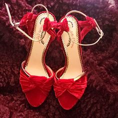 Questions? Leave A Comment Below! Charlotte Olympia Shoes, Charlotte Olympia, Olympia, Women's Shoes Sandals, Broadway, Shoes Sandals, Women Shoes, Sandals, Red