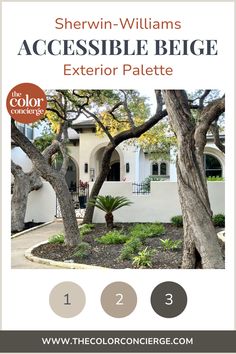 the color scheme for sherylin - williams's accessible bedge exterior palette