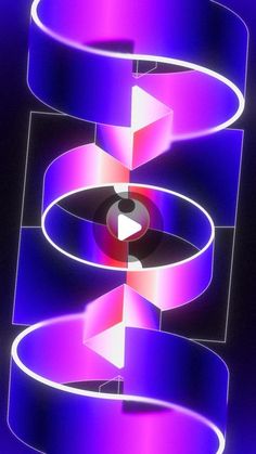 an abstract photo with purple and pink shapes in the center, on a black background