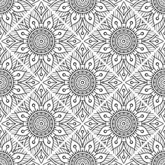 an abstract black and white pattern with circular shapes on it's surface, as well as