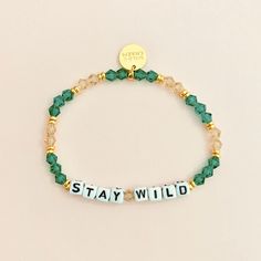 Our handcrafted bracelets are each made with a little word that reminds you of - your strengths, your travels, your loved ones, and so much more. By wearing WILDCHARM bracelets, you get a daily reminder of something that is important to you. This listing is for the bead color scheme you see in the images, customize any word you like! D E T A I L S  --------------------------- * Hand-crafted using fine-cut crystals and acrylic black, gold, or silver letter beads * Gold-plated brass hardware or si Little Words Project Bracelet Ideas, Cute Letter Bracelets, Little Words Project Bracelets, Letter Bead Bracelets, Art Bracelet, Acrylic Letters, Word Bracelet, Letter Bracelet, Kandi Bracelets