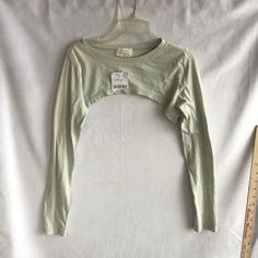 Cute Add-On To Your Tank Tops. Tag Says "Light Blue" But I Think It Looks Closer To Mint. Casual Spring Long Sleeve Top For Streetwear, Casual Long Sleeve Top For Spring Streetwear, Fall Cropped Y2k Tops, Cropped Y2k Tops For Fall, Oversized Long Sleeve Y2k Top, Oversized Y2k Long Sleeve Top, Y2k Oversized Long Sleeve Tops, Fitted Cotton Long Sleeve Crop Top, Fitted Long Sleeve Cotton Crop Top