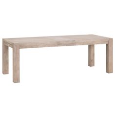 a wooden table with two legs and a rectangular top on an isolated white background,