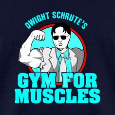 an image of a man flexing his muscles with the words gym for muscles on it