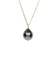 "Tahitian Pearl Necklace, south sea pearl jewelry, baroque pearl pendant, black pearl, Tahitian peacock pearl, floating pearl necklace (GLDBA) A genuine, naturally-colored baroque black Tahitian Pearl hangs peacefully from a 14k gold filled or sterling silver chain in the length of your choice! These cultured beauties are also available on solid 14k yellow and white gold chain. Please message me for details! These pearls range from 8-9mm in size. These organic gems are formed from the black lip Tahitian Pearl Charm Jewelry, Formal Tahitian Pearl Necklace With Round Pendant, Formal Tahitian Pearl Pendant Jewelry, Tahitian Pearl Pendant Jewelry, Tahitian Pearl Round Pendant Necklace For Formal Occasions, Black Tahitian Pearl Necklace With Pendant, Tahitian Pearl Necklace With Round Pendant, Black Pearl Necklace With High Luster For Gift, Black Tahitian Pearl Pendant Necklace