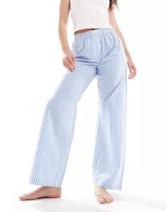 Cotton On poplin boyfriend boxer pajama pants in blue stripe | ASOS Blue Striped Pajamas, Striped Pajamas, Striped Pajama Pants, Cotton On, Blue Stripes, Pajama Pants, Asos, Pajamas, Free Delivery