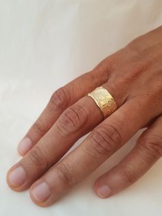 Large Gold Rings For Women, Bulky Gold Rings, Thick Gold Rings For Women, Hand Forged 14k Gold Engraved Wedding Ring, Hand Forged Open Ring For Wedding, Hand Forged Open Engraved Ring For Wedding, Heirloom Promise Ring With Wide Band, Heirloom Wide Band Promise Ring, Hand Forged Open Engraved Wedding Ring