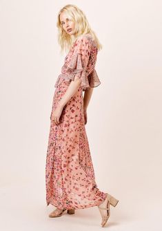 Fall Boho Floral Maxi Dress | LOVESTITCH Dresses