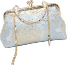 Elegant Blue Shoulder Bag For Wedding, Elegant Rectangular Clutch For Mother Of The Bride, Elegant Rectangular Evening Bag For Ceremony, Elegant Ceremony Pouch Bag, Gold Wedding Clutch With Detachable Handle, Elegant Pouch Bag For Ceremony, Gold Wedding Bag With Detachable Handle, Elegant Pouch Bag For Ceremonies, Gold Wedding Bags With Detachable Handle