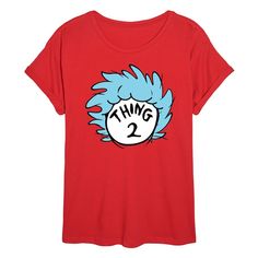 She will love showing off her style with this Juniors' Dr. Seuss Thing 2 Flowy Tee. FEATURES Short sleeves ScoopneckFIT & SIZING Oversized FitFABRIC & CARE Cotton Machine wash Imported Size: Small. Color: Red. Gender: female. Age Group: kids. Pattern: Graphic. Graphic Material, Kids Pattern, Raglan Tee, Boyfriend Tee, How To Show Love, Pattern Graphic, Oversized Tee, Dr Seuss, Crop Tee