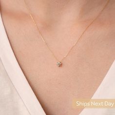 "Don't miss our exclusive sale: https://etsy.me/3vQgob4 This charming star necklace is handcrafted from pure 14k gold and paved with glowing diamonds, giving it a feeling of spaciousness. Be sure to fold it up with a chunky rope chain to make a statement. ‣ 2 Years Warranty ‣ Free Express International Shipping ‣ Free returns within 30 days from the order date Features * Made to Order. * Material: Solid Gold (real solid gold, no gold-filled or no gold plated material) * Gold KT: 14K * Choice of Wedding Flower Pendant Diamond Necklace, Minimalist Brilliant Cut Diamond Necklace For Wedding, Minimalist Diamond Cut Solitaire Necklace For Wedding, Minimalist Solitaire Diamond Cut Necklace For Wedding, Minimalist Solitaire Necklace With Diamond Accents For Wedding, Minimalist Diamond White Diamond Necklace For Wedding, Minimalist Diamond White Necklace For Wedding, Brilliant Cut Diamond Flower Pendant Necklace For Wedding, Wedding Necklace With Single Diamond