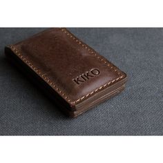 Kiko Leather Magnetic Money Clip | Brown 111brwn Modern Leather Trifold Wallet For Everyday, Modern Everyday Leather Trifold Wallet, Leather Smooth Grain Card Holder For Gift, Leather Card Holder For Gift, Rectangular Leather Card Holder With Smooth Grain, Leather Trifold Wallet With Leather Lining, Everyday Leather Wallet With Interior Card Slots, Leather Card Holder With Waxed Finish As Gift, Leather Card Holder With Leather Lining For Everyday Use