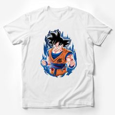 Anime Inspired Super Saiyan Graphic Tee, Bold Manga Character Print T-Shirt, Casual Cosplay Apparel, Unisex Adult Clothing Male T-Shirt Custom graphic T-Shirt.Customize your color Anime Print Crew Neck T-shirt For Cosplay, White Anime T-shirt With Sublimation Print, Anime Style Printed Shirt For Fan Conventions, Anime Print Crew Neck Shirt For Cosplay, Pop Culture Anime Print Shirt For Cosplay, White Anime T-shirt For Cosplay, Anime Style Short Sleeve Cosplay T-shirt, Fandom Tops With Sublimation Print For Cosplay, Anime Style Tops With Anime Print For Cosplay