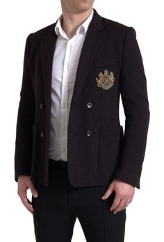 DOLCE & GABBANA Absolutely stunning, 100% Authentic, brand new with tags Dolce & Gabbana double breasted blazer crafted from wool features notch lapel style, logo embroidery on the chest and two button closure. Style: Double breasted blazer Fitting: Slim fit Color: Purple Logo details Made in Italy Very exclusive and high craftsmanship Material: 93% Virgin Wool 7% Cotton Designer Double-breasted Blazer For Winter, Designer Winter Blazer With Double Button Closure, Designer Double Button Blazer With Lapel Collar, Designer Double Breasted Suit, Designer Double-breasted Winter Blazer, Designer Winter Blazer With Double-breasted Button, Designer Double Breasted Long Sleeve Suit, Luxury Winter Double Breasted Suit For Business Casual, Designer Winter Blazer With Button Closure