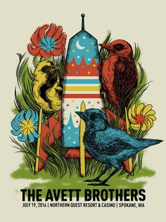 the avett brothers concert poster