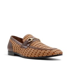 Aldo-Nantuckett Loafer Up your formal game with the Nantuckett loafer from Aldo. Woven raffia detailing ups this classically designed pair for a bold highlight to a professional ensemble. Classic Loafers With Woven Sole And Almond Toe, Classic Business Loafers With Woven Sole, Brown Formal Loafers With Woven Sole, Formal Brown Loafers With Woven Sole, Classic Formal Moccasins With Woven Sole, Formal Brown Moccasins With Woven Sole, Formal Slip-on Moccasins With Woven Sole, Formal Loafers With Woven Sole And Almond Toe, Formal Slip-on Loafers With Woven Sole