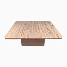 a square wooden table with no legs on white background, viewed from the top view