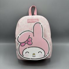 My Melody Figural Pocket Mini Backpack Get Excited For A My Melody Mini Backpack For Your Collection! This Style Features A Figural Front Pocket Showing My Melody Smiling. The Rest Of The Backpack Has An Allover Print Of Treats, My Melody's Face And A Cellphone. Interior Zippered Pocket And Adjustable Straps. * 9" X 4" X 11" * Polyurethane * Imported Kawaii Softback Bags For Everyday Use, Cute Travel Backpack With Adjustable Strap, Cute Softback Travel Bags, Kawaii Softback Backpack For Everyday Use, Kawaii Style Softback Backpack For Everyday Use, Cute Standard Backpack With Adjustable Strap, Cute Standard Portable Backpack, Cute Everyday Standard Backpack, Cute Portable Standard Backpack