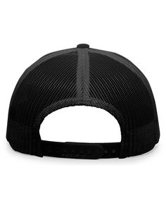 Trucker Snapback Cap - BLACK - OS | Pacific Headwear Trucker Snapback Cap in Black | Cotton Blend Black Outdoor Hat With Curved Bill, Black Hats With Curved Bill For Outdoor, Outdoor Black Hat With Curved Bill, Black Curved Bill Hat For Outdoor, Black Snapback Hat For Outdoor With Flat Bill, Black Flat Bill Snapback Hat For Outdoor, Adjustable Black Trucker Hat, Black Baseball Cap With Curved Bill For Outdoor, Black Sports Hats, One Size Fits Most