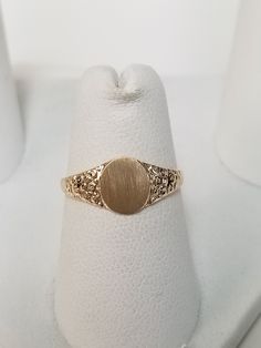 "Thanks for shopping our vintage estate store. We tend to sell well below wholesale and truly hope you enjoy all of our items. Many of the items are one of a kind, so please enjoy scrolling through the pictures and hopefully something will catch your eye. Black spots are from the camera or reflections. Estate 14k yellow gold monogram ring. We can polish these so they look more smooth as in the first picture if you so desire. Please select the option polished if you want it like the first picture 14k Gold Engraved Signet Ring Collectible, Engraved 14k Gold Signet Ring Collectible, Vintage White Gold Signet Ring Stamped 14k, Antique Engraved 14k Gold Ring For Formal Occasions, Heirloom Collectible 14k Stamped Signet Ring, Vintage Oval 14k Gold Signet Ring, Antique Etched Yellow Gold Rings, Victorian Style 14k Yellow Gold Signet Ring, Vintage Oval Signet Ring In 14k Gold