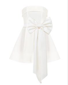 White Bow Dress, White Satin Mini Dress, Flared Mini Dress, Mini Dress With Bow, Bow Belt, Bow Dress, Flare Mini Dress, Satin Mini Dress, Wild Flower