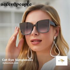 Check out this product 😍 Cat Eye Sunglasses 😍 by my LUX style starting at $19.99. Luxe Boutique, Frame Square, Cat Eye Sunglasses Women, Sunglasses Women Fashion, Ray Ban Aviator, Havana Brown, Estilo Chic, Cat Eye Frames, Luxury Sunglasses