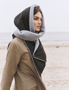 ◾ WATERPROOF UNISEX HOODED SCARF WITH A HIDDEN POCKET Stay warm and stylish with our one-size unisex hooded scarf. Crafted from upcycled wool and waterproof fabric, it protects from light showers and wind while serving as a cozy neck warmer. Experience wool's natural warmth and comfort, making it ideal for urban and outdoor environments. Perfect for activities like walking, camping, and traveling. ◾ ZERO WASTE Our commitment to sustainability is showcased in the woolen lining of this hooded scar Garment Cover, Hooded Scarf, Cowl Scarf, Recycled Yarn, Wrap Scarf, Christmas Gift For Her, Hidden Pocket, Sustainable Clothing, Waterproof Fabric