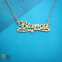 🌻 14K Gold Personalized Nameplate Necklace with Cubic Zirconia- Bianca Style 🌻 10 mm Tall Capital 🌻 One single name with one capital letter 🌻 Upgraded .8mm nameplate thickness 🌻 Order any name 🌻 You can choose your chain length and type at check out -price varies 🌻 Production time is 7-14 working days 🌻 Please upgrade your shipping if you would like to expedite delivery Anniversary Nameplate Name Necklace With Hallmarks, Classic Gold Diamond Name Necklace, White 14k Gold Nameplate Necklace, Engraved White Gold Nameplate Necklace, Luxury White Gold Engraved Name Necklace, Luxury Engraved White Gold Name Necklace, 14k Gold Name Necklace In White, White Gold Nameplate Necklace, Gold Diamond Engraved Name Necklace