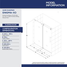 the model information sheet for an enclosure