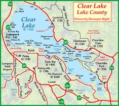 a map of clear lake lake county