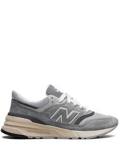 New Balance 997R "Grey" Sneakers - Farfetch Aviator Watch, Balenciaga Track, Grey Sneakers, Balenciaga Triple S, Grey Suede, Sneakers Grey, Custom Watch, Summer Beach Wear, New Balance Shoes