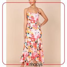 in stock Midi Slip Dress, Long Length, Pink Floral, Pink Dress, Buy Online, Slip Dress, Midi Dress, Floral, Pink