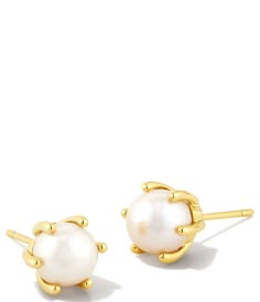 Hoco Jewelry, Preppy Earrings, Bridal Jewellery Earrings, Real Pearl Earrings, Pearl Drop Earrings Gold, Preppy Jewelry, Cute Stud Earrings, Big Pearl, Kendra Scott Earrings