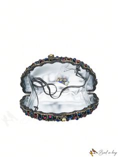 BirdinBag - Luxurious Peacock Crystal Clutch: Elegant Evening Purse for Women Peacock Clutch, Peacock Pattern, Rhinestone Clutch, Crystal Clutch, Clutches For Women, Party Purse, Purse For Women, Novelty Bags, Evening Purse