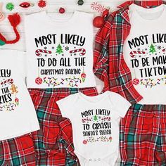 Custom Most Likely Christmas Shirts Matching Family Pajamas Tee, Matching Xmas Tee, Christmas Gifts Family, Quotes Christmas Group TShirts Welcome to our store where there are unique and fashionable christmas most likely shirts, funny christmas group shirts, sweatshirts, tees and hoodies for the everyone.Have a look at our latest collection of the trendiest womens clothing and mens clothing to discover your favorite piece. AllTeesPopular is also the address of most popular clothes to make kids, Most Likely Christmas Shirts, Most Likely Shirts, Christmas Gifts Family, Popular Clothes, Christmas Pjs Family, Family Pjs, Christmas Pj, Quotes Christmas, Cute Christmas Shirts