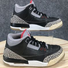 (eBay) Find many great new & used options and get the best deals for Nike Shoes Youth 6 Womens 7.5 Jordan 3 Retro Black Cement Sneakers 854261-001 at the best online prices at eBay! Free shipping for many products! Jordan 3 Retro, Black Cement, Jordan 3, Kids Clothing, Cement, Shoes And Accessories, Ebay Finds, Nike Shoes, Jordan