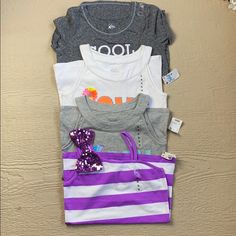 New With Tags Size 12 Bundle Of 4 Feel Free To Ask Any Questions. Thanks! Purple Sleeveless Top For Playwear, Sleeveless Purple Tops For Playwear, Casual Purple Top For Playtime, Purple Tops For Playtime In Summer, Purple Tops For Summer Playtime, Purple Summer Playtime Tops, Justice Shirts, Sequin Tank, Sequin Tank Tops