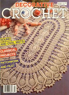 the front cover of crochet magazine with an image of a bird on it